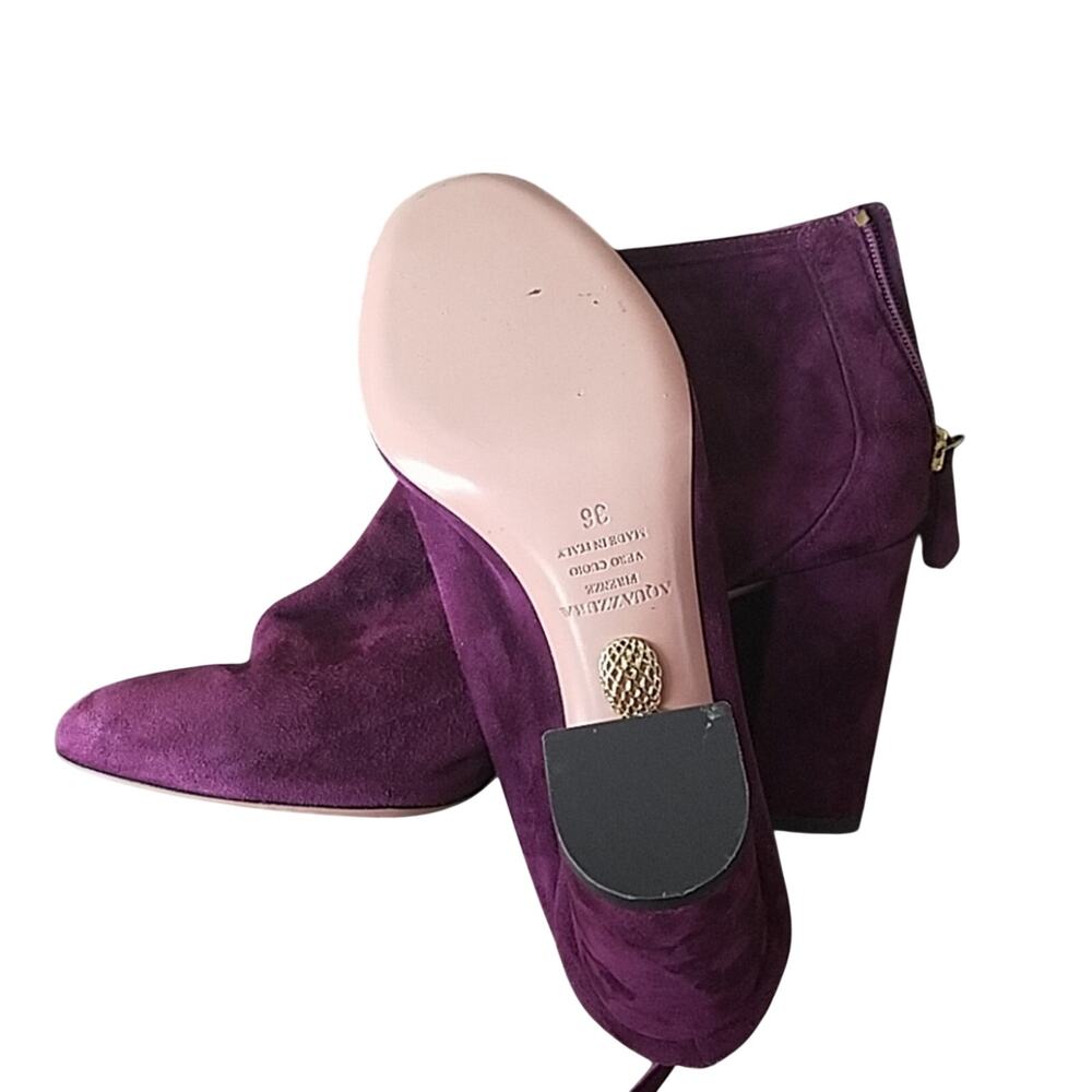 NWOB Aquazzura Firenze Purple Bootie (36) - Picture 5 of 6